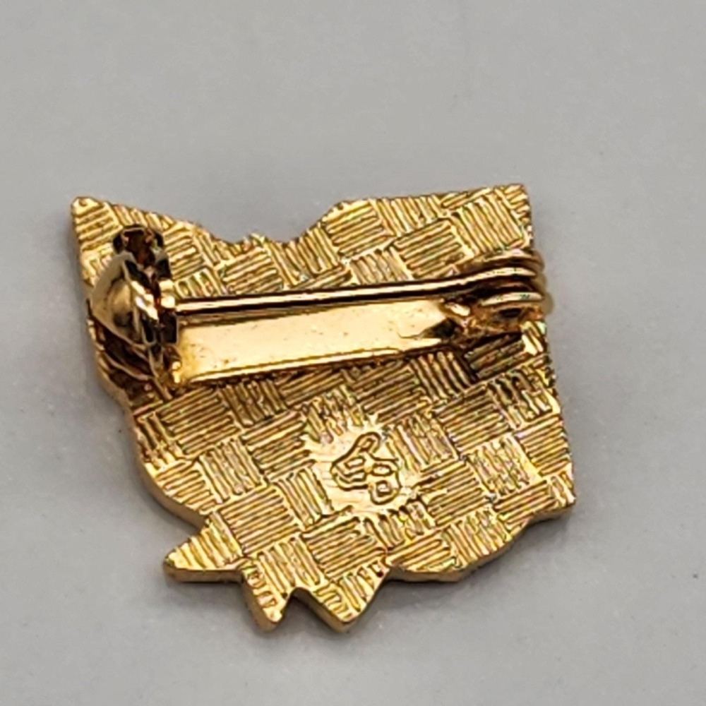 Order of Eastern Star 50 Years Service Ohio Lapel Pin Enamel Gold Tone Vintage - Picture 2 of 3